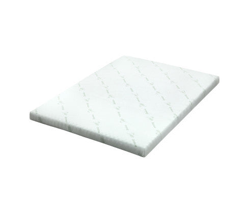 JUDITH QUEEN SIZE COOL GEL MEMORY FOAM MATTRESS TOPPER WITH BAMBOO COVER (80mm)