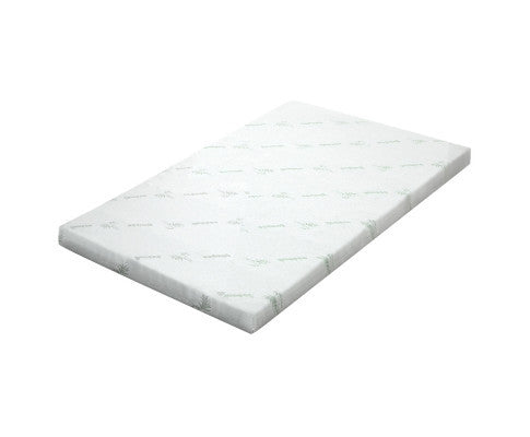 JUDITH SINGLE SIZE COOL GEL MEMORY FOAM MATTRESS TOPPER WITH BAMBOO COVER (80mm)