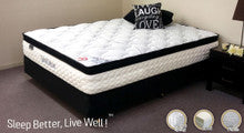 QUEEN SPINAL DELUXE ENSEMBLE WITH BLACK SUEDE BASE (MATTRESS & BASE) - MEDIUM