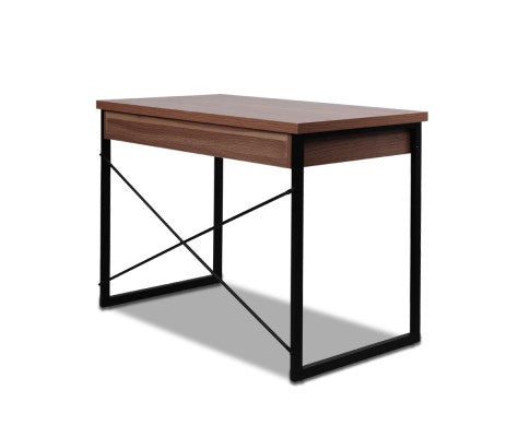 MET COMPUTER DESK WITH DRAWER 1000(W) - WALNUT