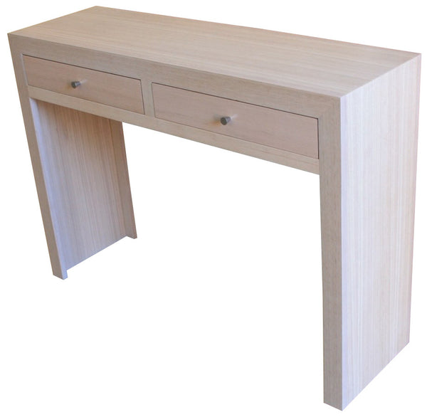MORGAN (AUSSIE MADE) 2 DRAWERS CONSOLE / HALL TABLE - TASSIE OAK 1100(W) - ASSORTED COLOURS