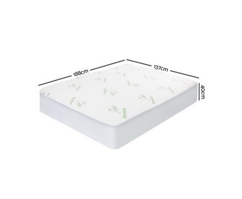 AUDREI DOUBLE SIZE BAMBOO MATTRESS PROTECTOR (300GSM)