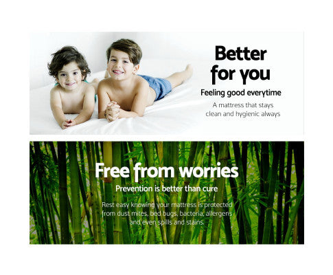 AUDREI DOUBLE SIZE BAMBOO MATTRESS PROTECTOR (300GSM)