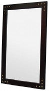 WOODEN FRAME MIRROR WITH STUD 1600x1000mm - MAHOGANY OR CHOCOLATE