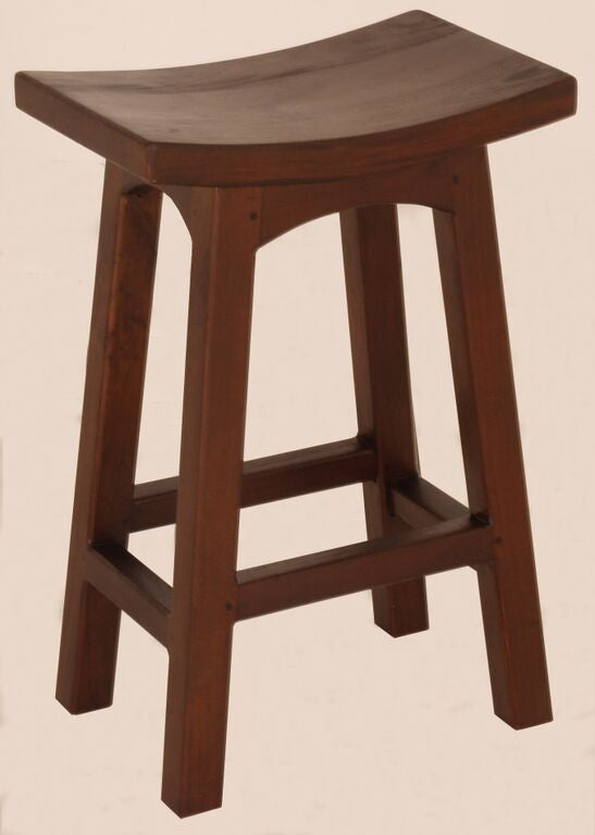 LATSON WOODEN BAR STOOL / KITCHEN BENCH (BR067WD) - SEAT: 670(H) - MAHOGANY OR CHOCOLATE