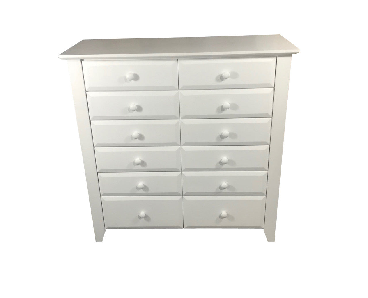 MANILLA (AUSSIE MADE) LARGE TALLBOY WITH 12 DRAWERS - 1200(H) x 1200(W) - ASSORTED PAINTED COLOURS