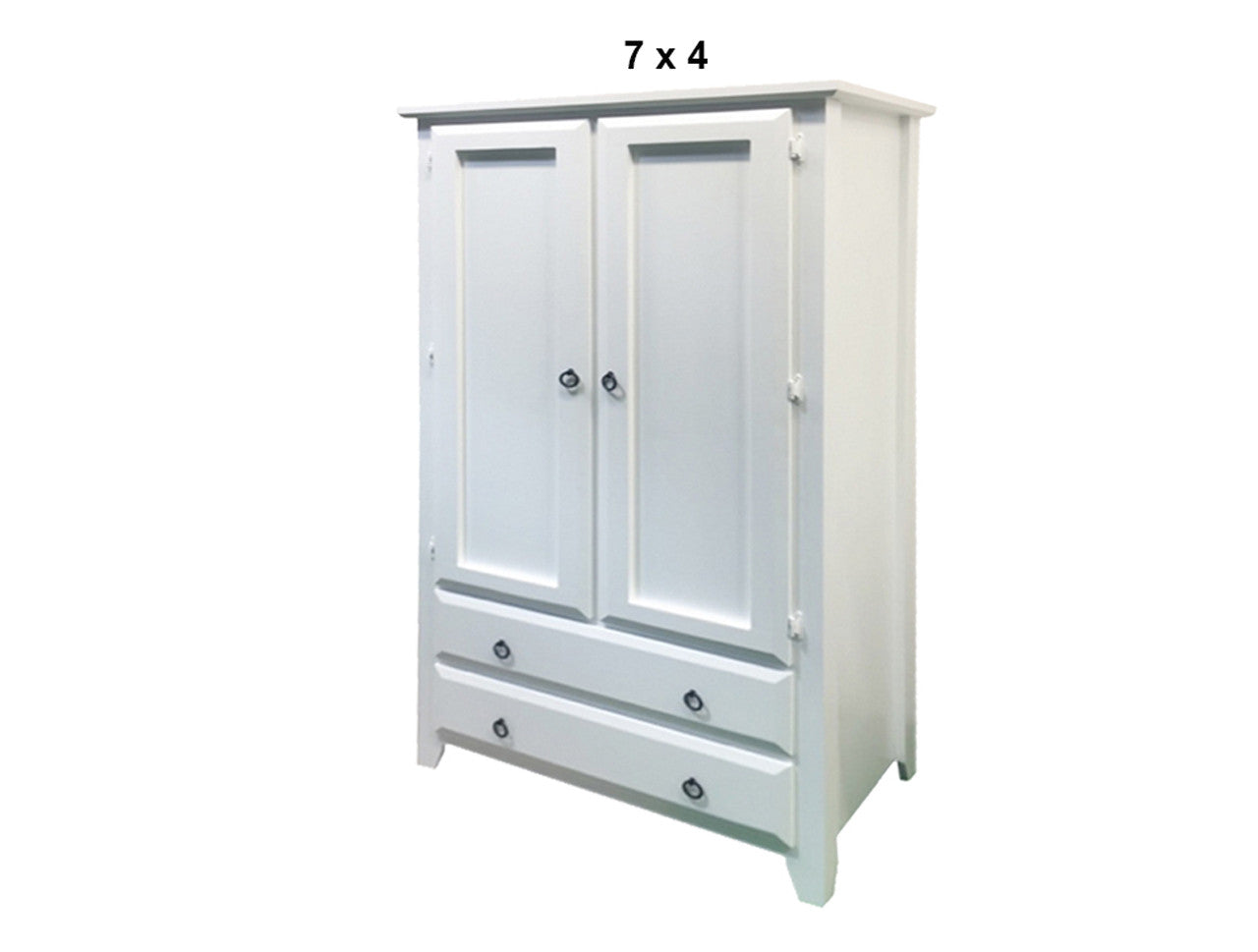 MANILLA (AUSSIE MADE) 2 DOOR / 2 DRAWER WARDROBE WITH SMOOTH DOORS AND SIDES COLLECTION - ASSORTED PAINTED COLOURS - STARTING FROM $1199