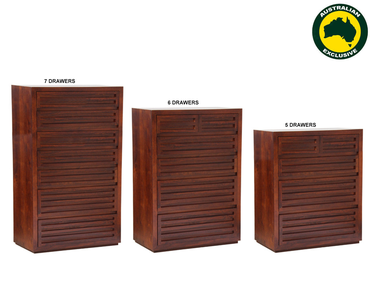MANLY (AUSSIE MADE) TALLBOY COLLECTION - ASSORTED STAINED COLOURS - STARTING FROM $999