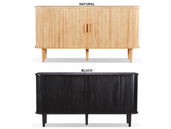 TEDDY 2 DOOR BUFFET - 800(H) x 1500(W) x 400(D) - NATURAL OR BLACK
