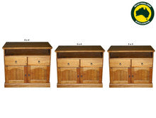MEMPHIS (AUSSIE MADE) 2 DOOR 2 DRAWER SLIM TV ENTERTAINMENT UNIT COLLECTION - ASSORTED STAINED COLOURS - STARTING FROM $699