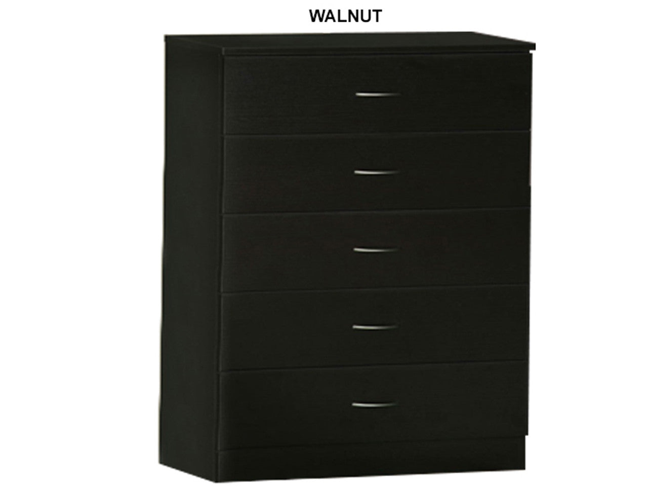 MISSION 5 DRAWER TALLBOY - 930(H) x 710(W) - ASSORTED COLOURS