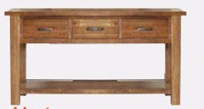 MONTANA 3 DRAWER HALL TABLE - 820(H) X 1560(W) X 420(D) - MOUNTAIN GUM (2065)