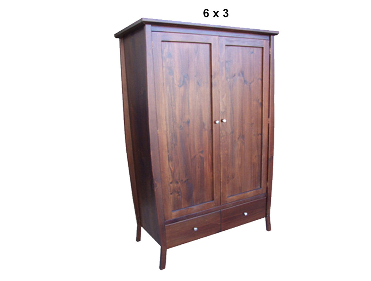 MONTERAY (AUSSIE MADE) 2 DOOR / 2 DRAWER WARDROBE COLLECTION - ASSORTED STAINED COLOURS - STARTING FROM $1299