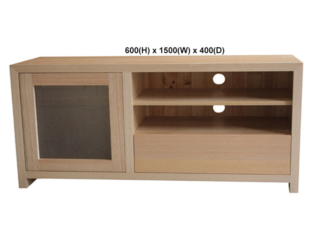 MORGAN (AUSSIE MADE) 1 DOOR / 1 DRAWER ENTERTAINMENT TV UNIT COLLECTION - TASSIE OAK COMBINATION - ASSORTED STAINED COLOURS - STARTING FROM $1799