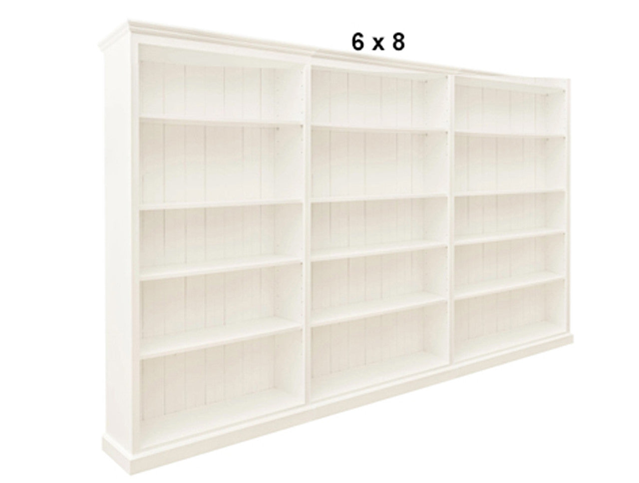 MUDGEE (AUSSIE MADE) BOOKCASE - (4 SECTIONS) PIGEON PAIRED COLLECTION - ASSORTED STAINED COLOURS - STARTING FROM $1799