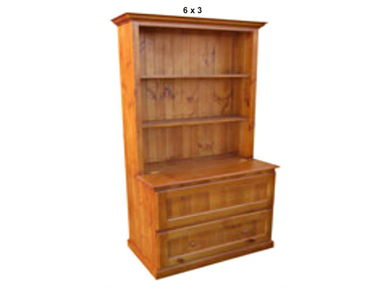 MUDGEE (AUSSIE MADE) BOOKCASE COMBO WITH 2 BLANKET (DEEP) DRAWERS COLLECTION - ASSORTED STAINED COLOURS - STARTING FROM $899