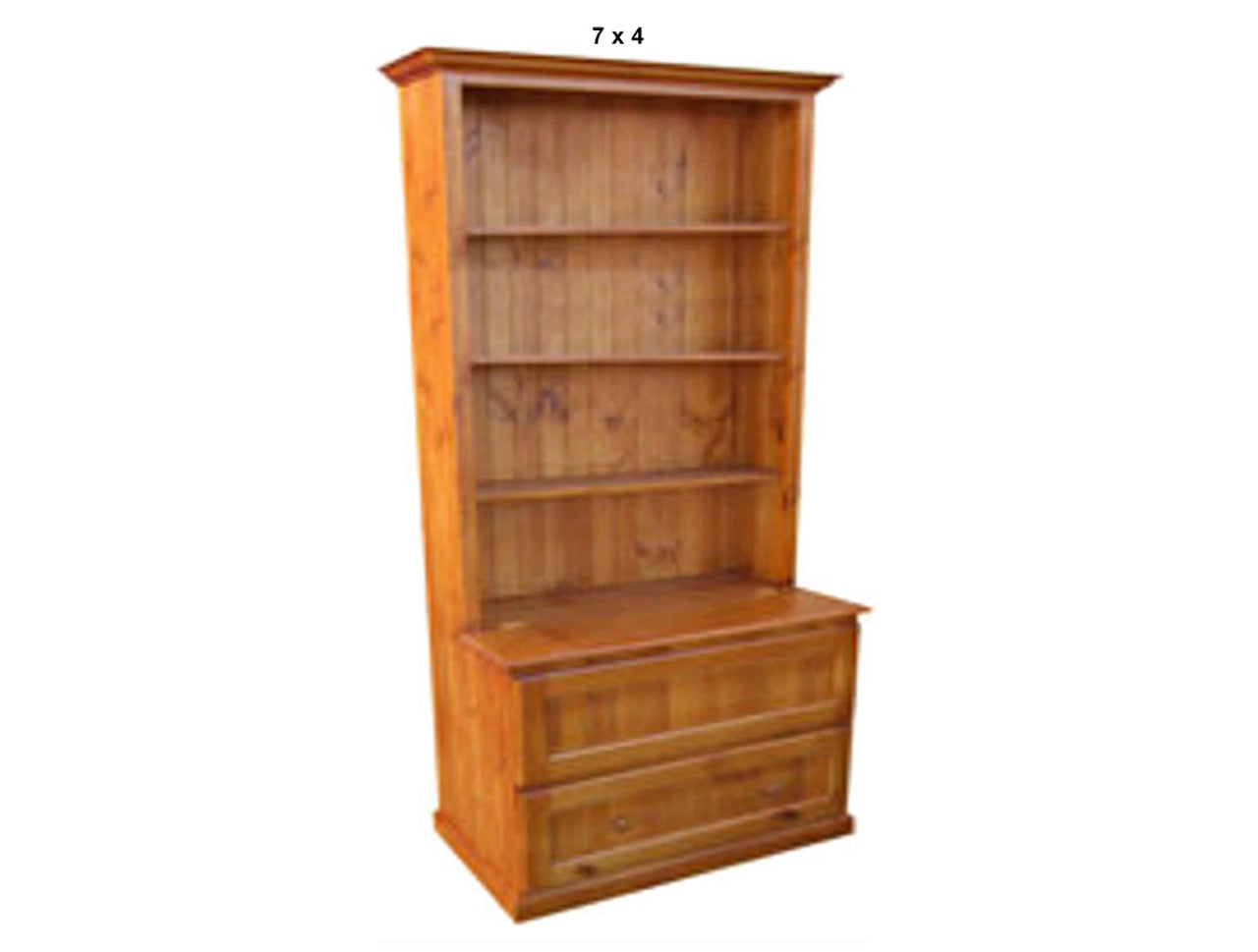 MUDGEE (AUSSIE MADE) BOOKCASE COMBO WITH 2 BLANKET (DEEP) DRAWERS COLLECTION - ASSORTED STAINED COLOURS - STARTING FROM $899
