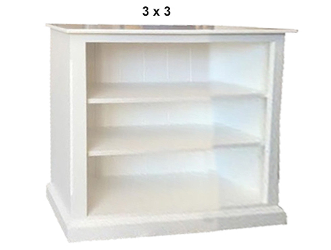 MUDGEE (AUSSIE MADE) LOWLINE WITH 70MM FACINGS BOOKCASE COLLECTION - ASSORTED PAINTED COLOURS - STARTING FROM $549