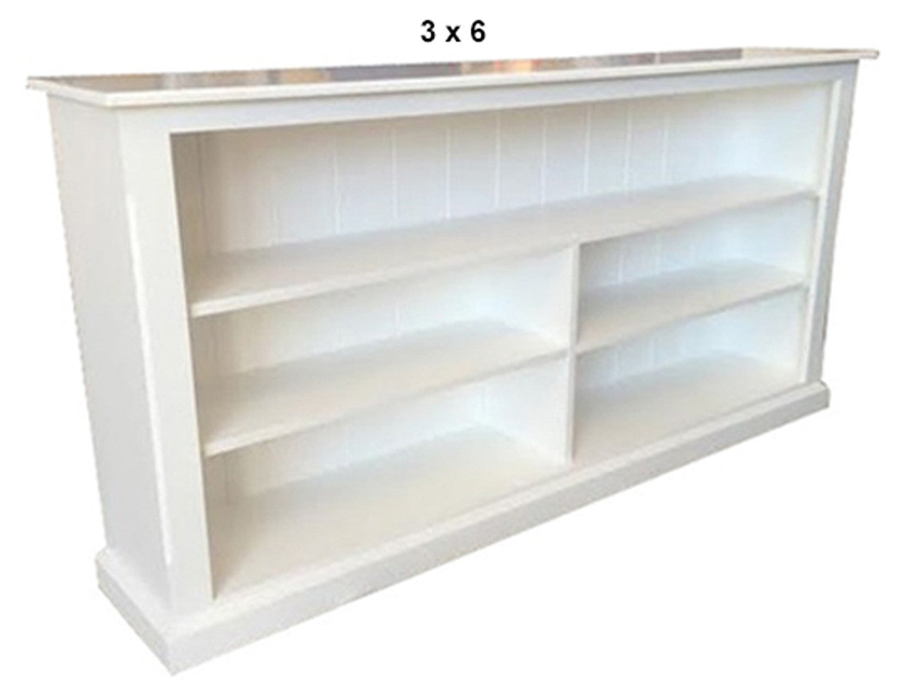 MUDGEE (AUSSIE MADE) LOWLINE WITH 70MM FACINGS BOOKCASE COLLECTION - ASSORTED PAINTED COLOURS - STARTING FROM $549
