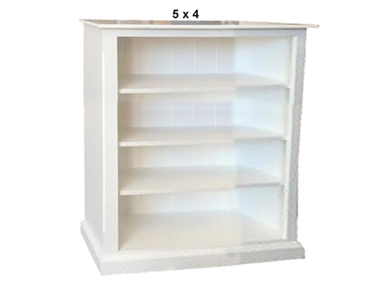 MUDGEE (AUSSIE MADE) LOWLINE WITH 70MM FACINGS BOOKCASE COLLECTION - ASSORTED PAINTED COLOURS - STARTING FROM $549