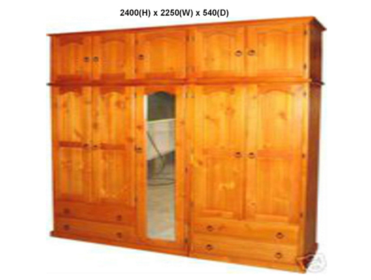 Mudgee (AUSSIE MADE) Multirobe With Top Storage Boxes Collection - Assorted Stained Colours