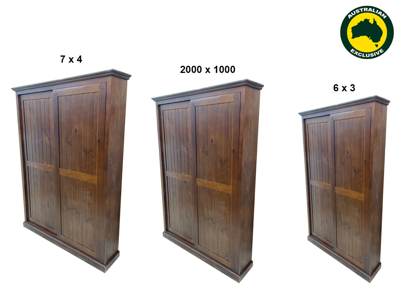 MUDGEE (AUSSIE MADE) SLIDING DOOR WARDROBE COLLECTION - ASSORTED STAINED COLOURS - STARTING FROM $999