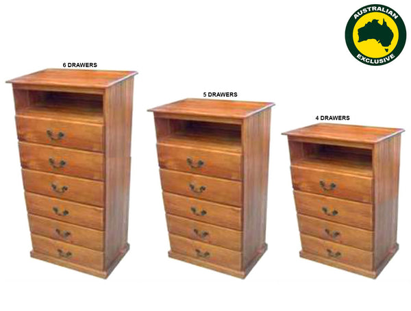 MUDGEE (AUSSIE MADE) TV STAND COLLECTION - ASSORTED STAINED COLOURS