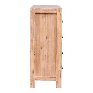 ENDLICHERI 4 DRAWER TALLBOY - OAK OR CHOCOLATE