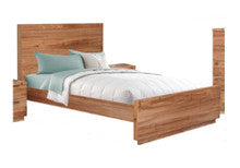 QUEEN BALDRINE BED - WORMY CHESTNUT