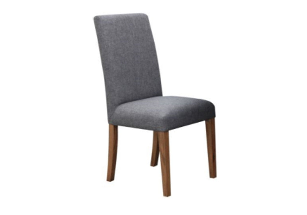 BALDRINE FABRIC DINING CHAIR - DARK GREY
