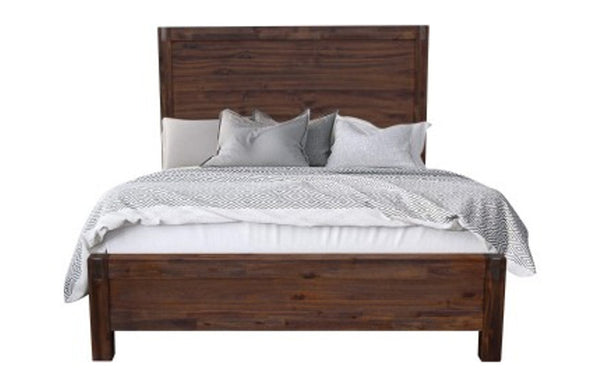 DOUBLE NOWRA ACACIA BED FRAME - CHOCOLATE