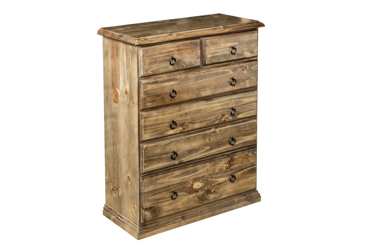 Cronulla (AUSSIE MADE) 6 Drawer Tallboy (2 OVER 4) - 1200(H) X 900(W) X 450(D) - Assorted Colours