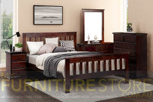 QUEEN CRONULLA (CRQB) BED WITH MATCHING FOOT - BALTIC , WALNUT OR GREYWASH