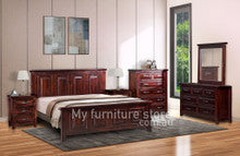QUEEN SYDNEYSIDE TIMBER BED - WALNUT