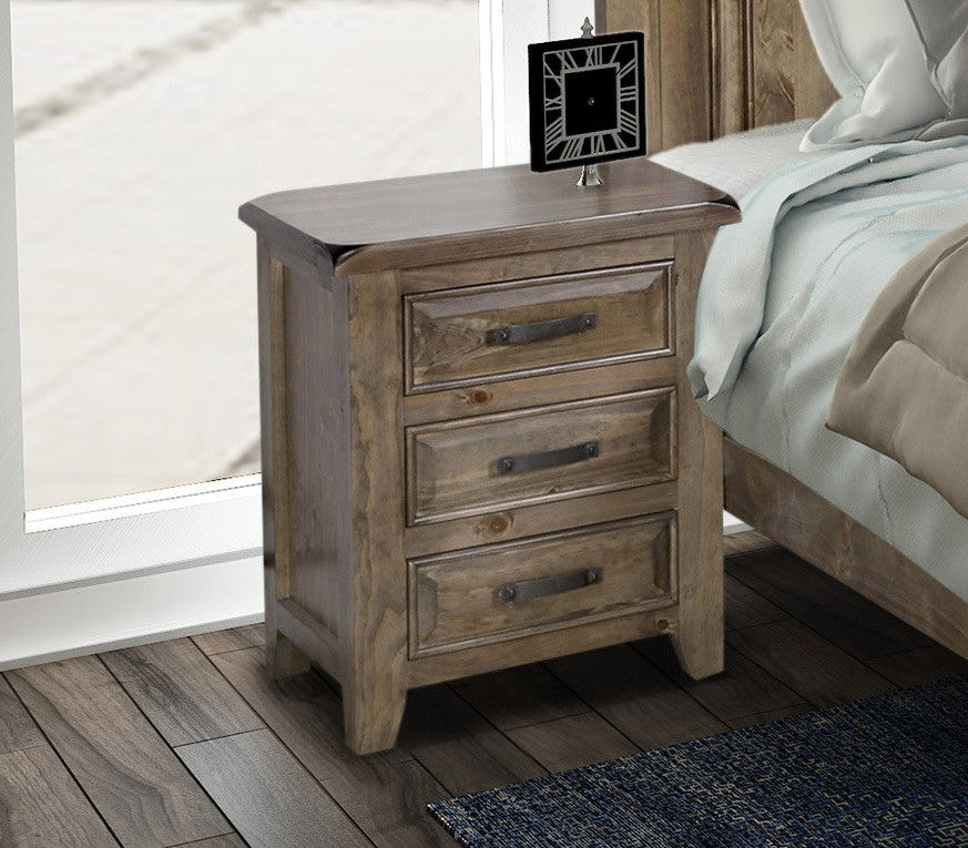 SYDNEYSIDE KING 4 PIECE (TALLBOY) BEDROOM SUITE - GREYWASH (#501)