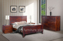 QUEEN NARRABEEN PANEL BED (14-15-15-20-21-18-5) - BALTIC(#215) , WALNUT(#219) , GREYWASH (#501)