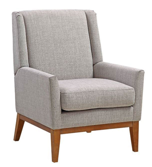 NEWCASTLE ACCENT CHAIR - LIGHT GREY / NATURAL LEGS