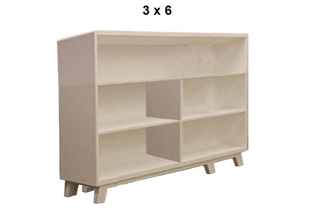 Newport (AUSSIE MADE) Lowline Bookcase Collection - Assorted Painted Colours
