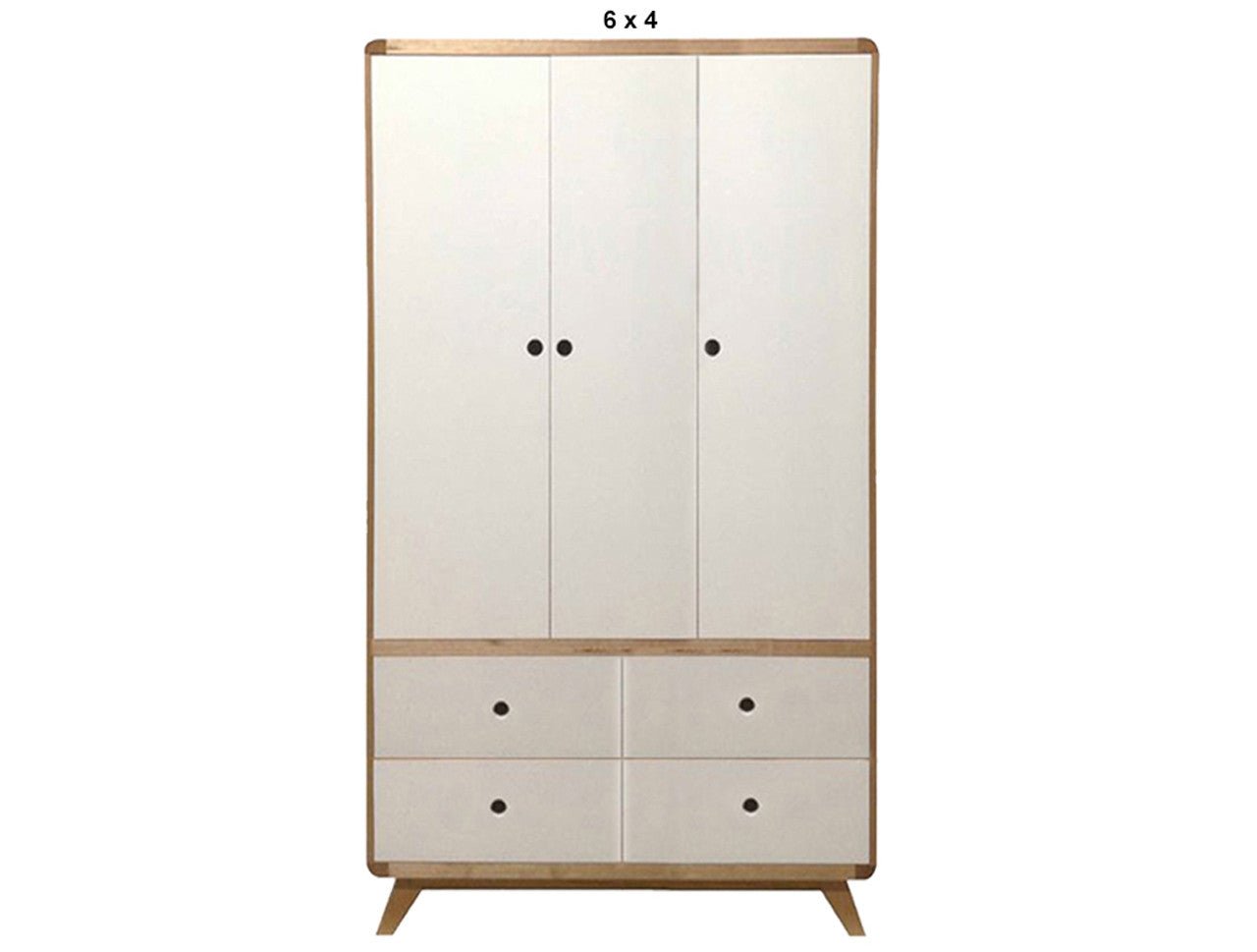 NORIC (AUSSIE MADE) 3 DOOR / 4 DRAWER WARDROBE COLLECTION - TASMANIAN OAK COMBINATION -ASSORTED PAINTED COLOURS - STARTING FROM $2199