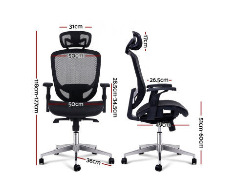 AUDEN EXECUTIVE OFFICE COMPUTER CHAIR - BLACK