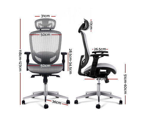 AUDEN EXECUTIVE OFFICE COMPUTER CHAIR - GREY