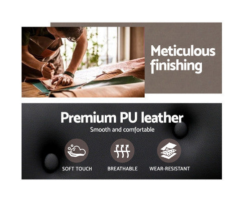 AILLANA BENTWOOD EXECUTIVE OFFICE CHAIR - BLACK & WOOD