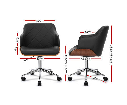 BERKELEY LEATHERETTE OFFICE EXECUTIVE CHAIR - BLACK