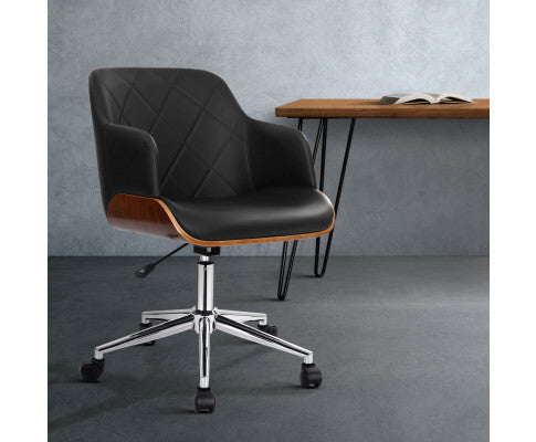 BERKELEY LEATHERETTE OFFICE EXECUTIVE CHAIR - BLACK