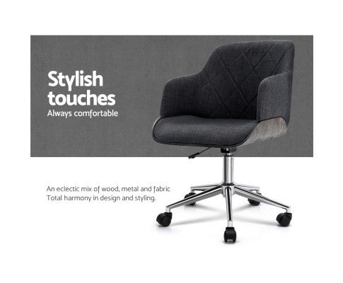 BERKELEY FABRIC OFFICE EXECUTIVE CHAIR - DARK GREY