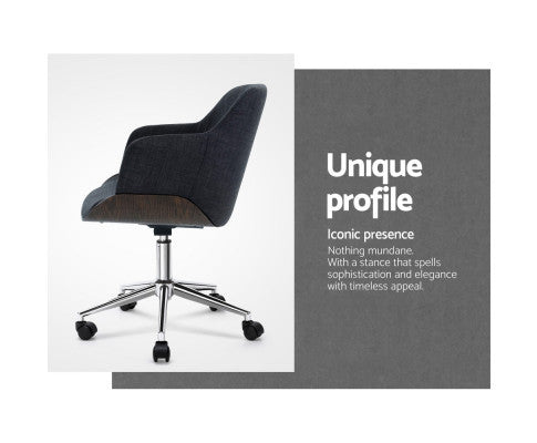 BERKELEY FABRIC OFFICE EXECUTIVE CHAIR - DARK GREY