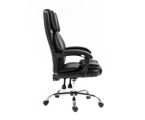EXECUTIVE MOGLY LEATHERETTE OFFICE COMPUTER  CHAIR  - BLACK