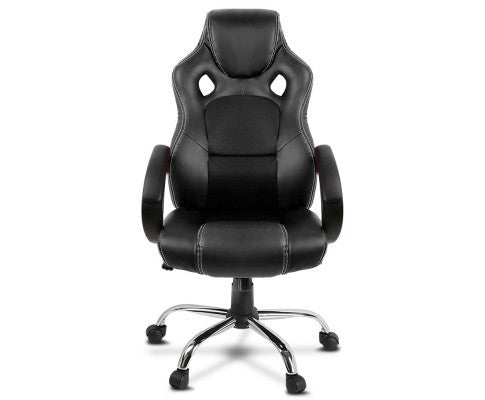 OTSANA EXECUTIVE LEATHERETTE RACING STYLE OFFICE CHAIR - BLACK