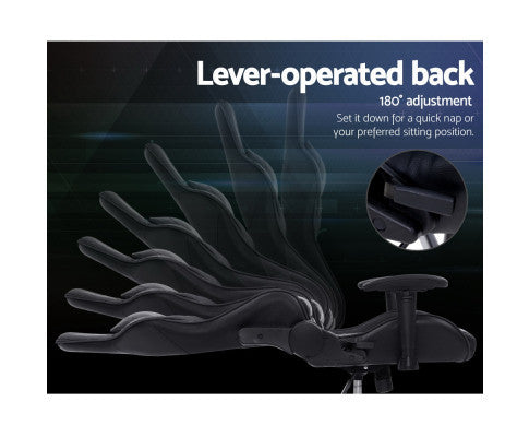 WILBUR OFFICE COMPUTER GAMING CHAIR - BLACK