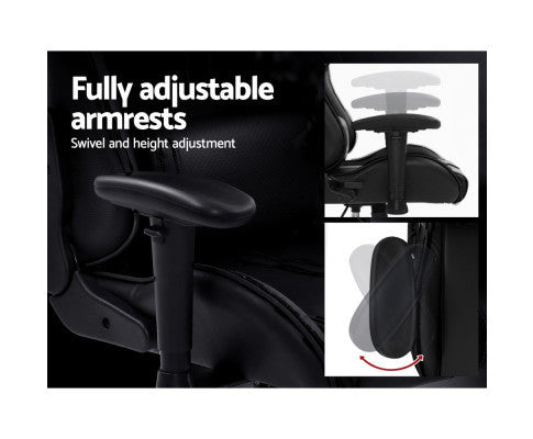 WILBUR OFFICE COMPUTER GAMING CHAIR - BLACK